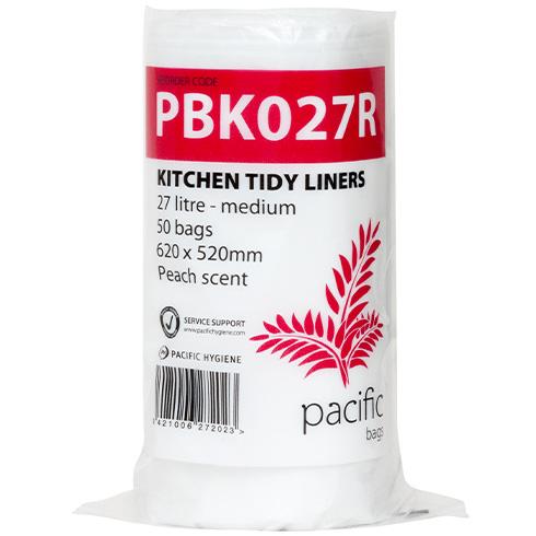 PH 27L Fragranced White Bin Liners 520x620 Roll/50