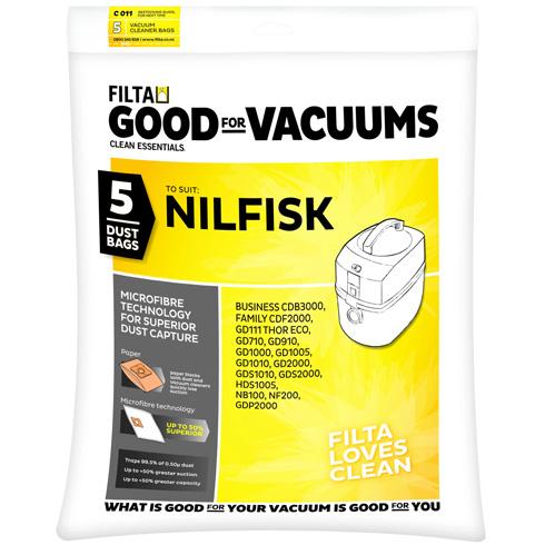 Nilfisk Vac Bags GD1010 - VP300  Pkt/5