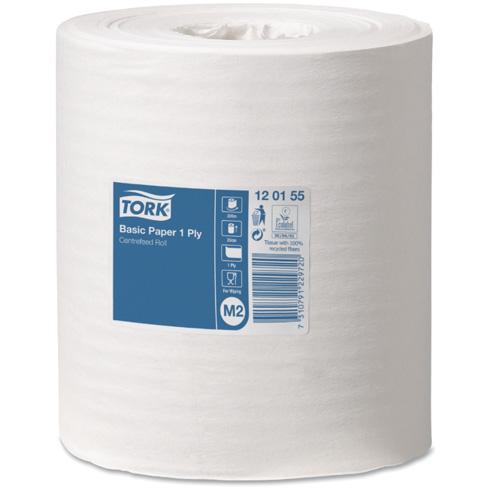 Tork M2 Basic 1ply Centrefeed Paper Towel Rolls Ctn/6 (120155)