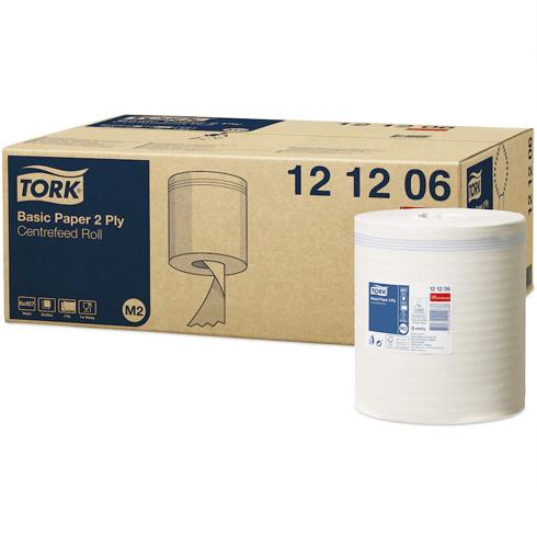 Tork M2 Basic 2ply Centrefeed Paper Towel Rolls Ctn/6 (121206)