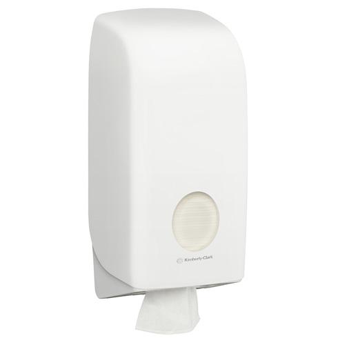 KC Aquarius White Single Sheet Toilet Paper Dispenser (69460)
