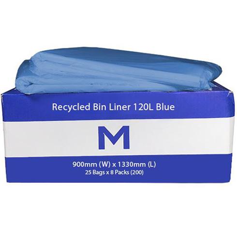 M Blue 120L Rubbish Bags 900x1330mm 30mu Pkt/25 (8)