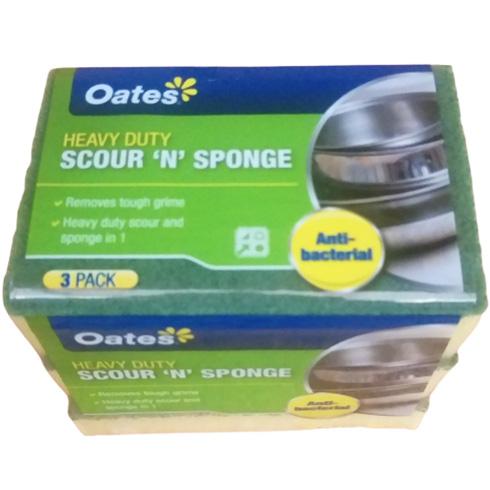 Oates Sponge Scourer Pkt/3