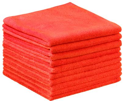 Microfibre Cloth RED / pink  40cm x 40cm Each