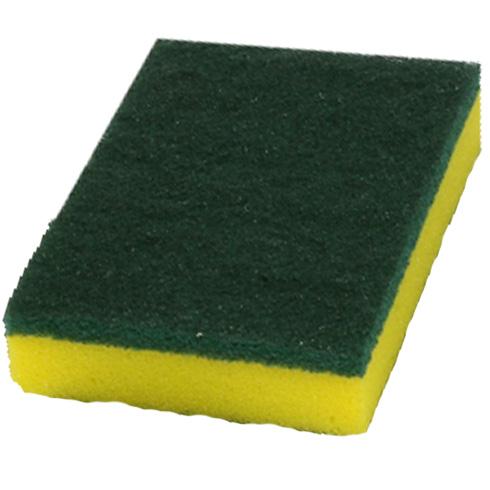 Sponge Scourer Green/Yellow - EACH