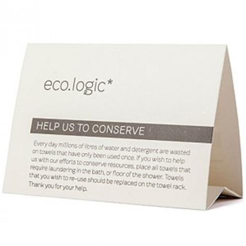 Eco Logic Tent Cards Pkt/50