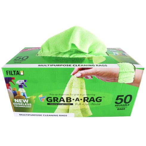 Grab - A - Rag 50PK Microfibre Rags 30x30cm GREEN