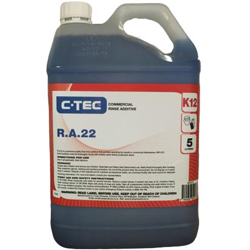 C-Tec RA22 Commercial Rinse Aid 5L