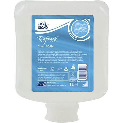 Deb Refresh Clear Foam Wash 1L Cartridge