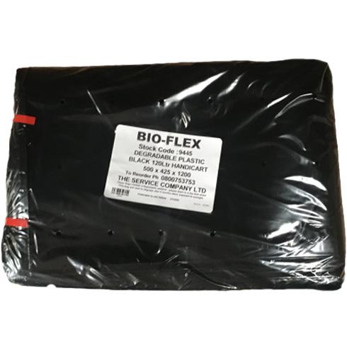 Black 120L Bioflex Rubbish Bag Pkt/50 (6)