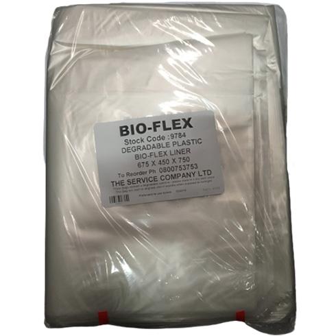 Clear 80L Bioflex Rubbish Bag 675x450x750 Pkt/50 (9)