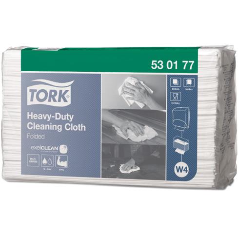 Tork W4 1ply 530 Folded Heavy Tea Towel Replacement Cloth Ctn/5 (530177)