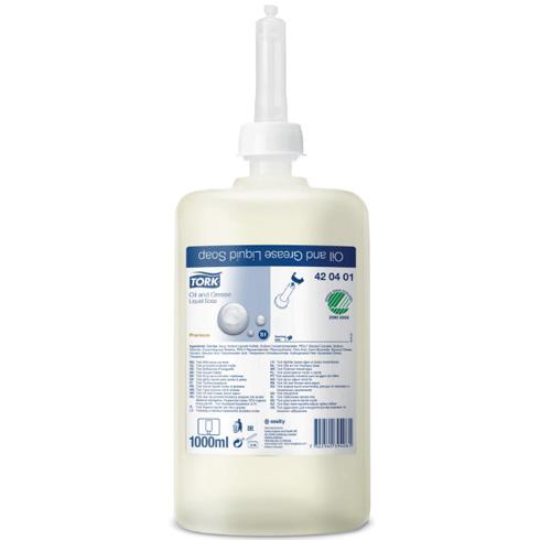 Tork S1 Oil & Grease Liquid Soap 1L Cartridge (420401)