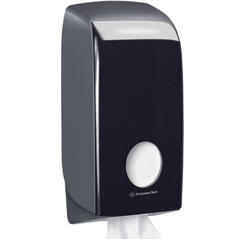 KC Aquarius Black Single Sheet Toilet Paper Dispenser (7172)