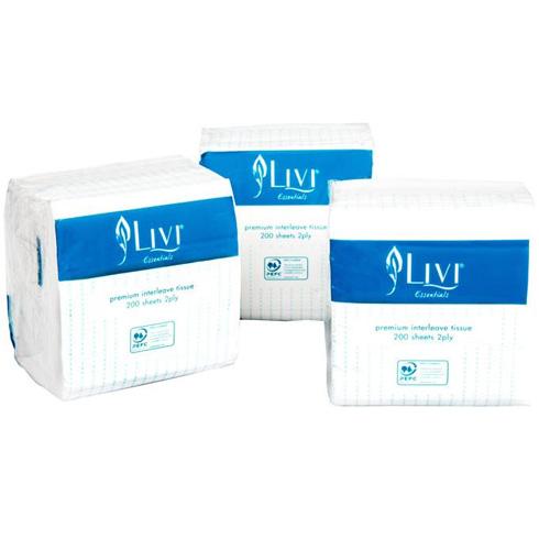 Livi Essentials 2ply Premium Interleave Toilet Tissues Ctn/36 (1006 ...