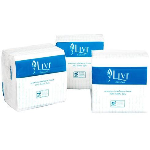Livi Essentials 2ply Premium Interleave Toilet Tissues Ctn/36 (1006)