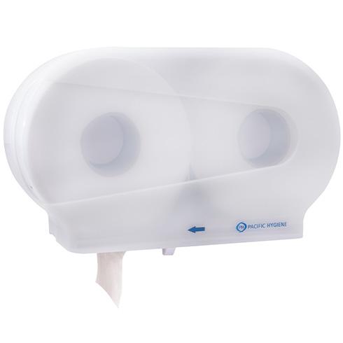 PH Double Jumbo Toilet Paper Dispenser White (D33W)