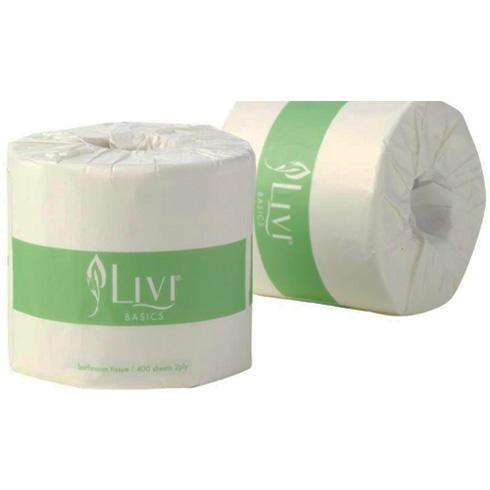 Livi Basics 2ply Wrapped 400 Sheets Toilet Rolls Bale/48 (7008)