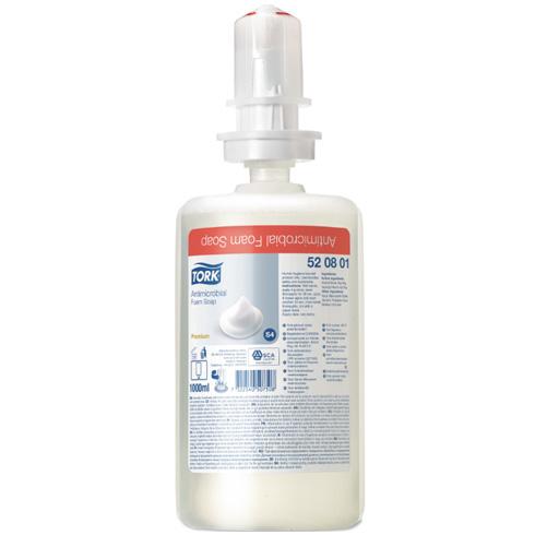 Tork S4 Antimicrobial Foam Soap 1L Cartridge (520800)