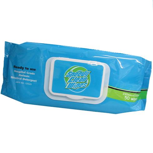 Speedy Clean Wipes - Hospital Grade Wipes pkt/50