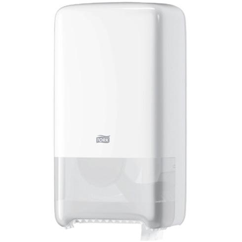 Tork T6 Twin Mid Size Toilet Roll Dispenser White