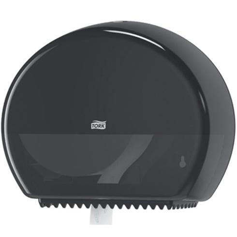 Tork T2 Mini Jumbo Single Toilet Roll Dispenser Black