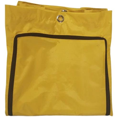 Yellow Replacement Bag with Zip for Black Janitors Cart
