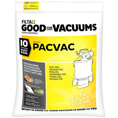 Pac Vac Bags Microfibre Super Pro pkt/10