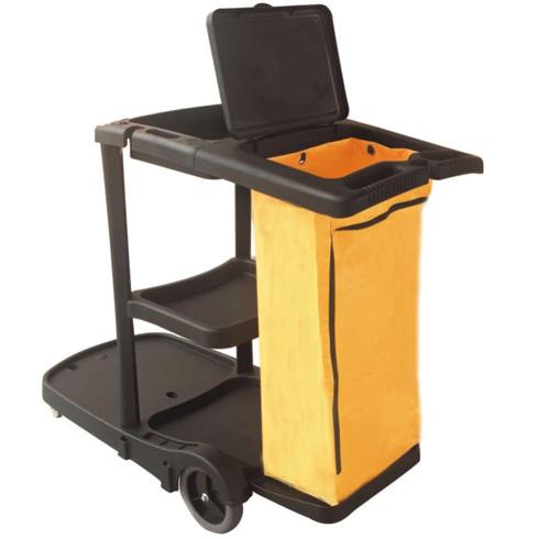 Black Janitors Cart (Rounded Model)